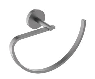 Бумагодержатель овальный Aquatek Бетта AQ4621BGM шлифованный чёрный хром